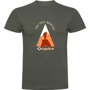 Kruskis Hike Every Mountain T-shirt Met Korte Mouwen Groen