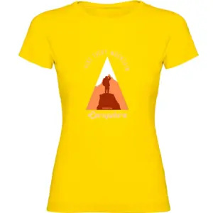 Kruskis Hike Every Mountain T-shirt Met Korte Mouwen Geel