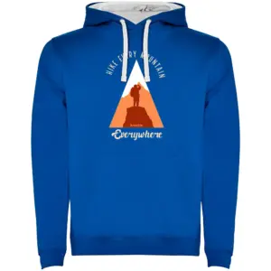 Kruskis Hike Every Mountain Two-colour Hoodie Blauw