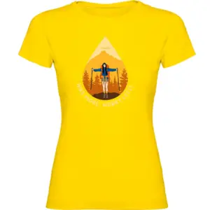 Kruskis Hike More T-shirt Met Korte Mouwen Geel