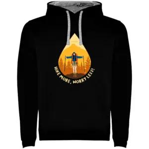 Kruskis Hike More Two-colour Hoodie Zwart