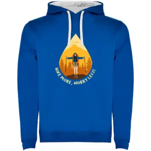 Kruskis Hike More Two-colour Hoodie Blauw
