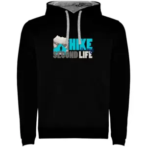 Kruskis Hike Second Life Two-colour Hoodie Zwart