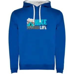 Kruskis Hike Second Life Two-colour Hoodie Blauw