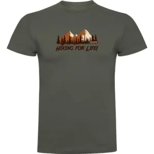 Kruskis Hiking For Life T-shirt Met Korte Mouwen Groen