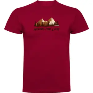 Kruskis Hiking For Life T-shirt Met Korte Mouwen Rood