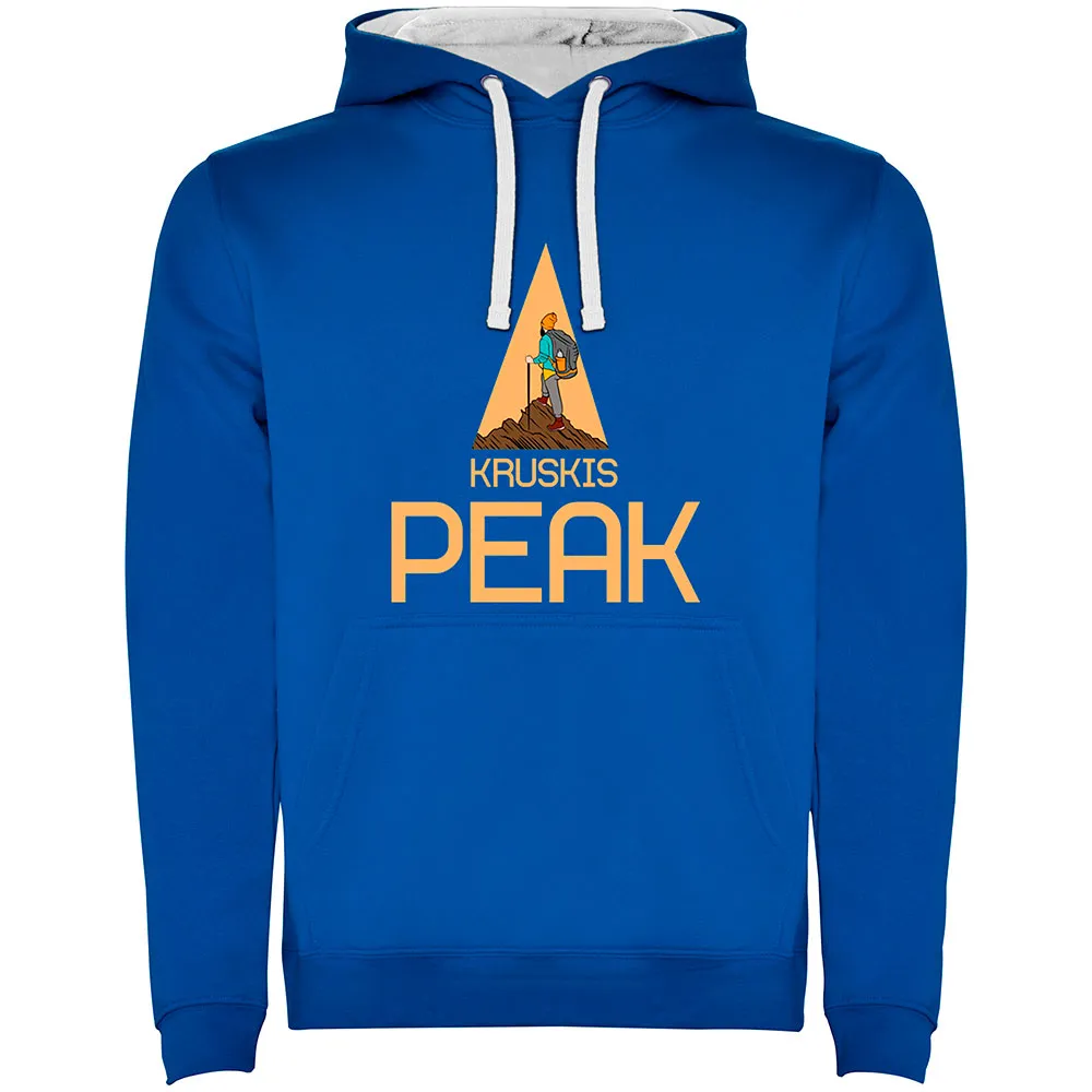 Kruskis Peak Two-colour Hoodie Blauw
