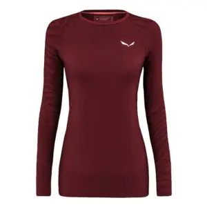 Salewa Cristallo Warm Alpine Merino Responsive Lange Mouwen Basislaag Syrah