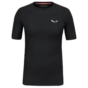 Salewa Cristallo Warm Alpine Merino Responsive Korte Mouwen Basislaag Zwart