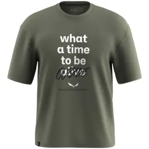 Salewa Eagle Outside Loose T-shirt Met Korte Mouwen Groen