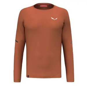 Salewa Pedroc Dry T-shirt Met Lange Mouwen Bruin