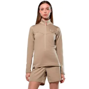Salewa Puez Cammino Polarlite Fleece Met Halve Rits Quicksand