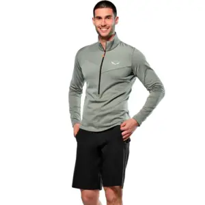 Salewa Puez Cammino Polarlite Fleece Met Halve Rits Shadow