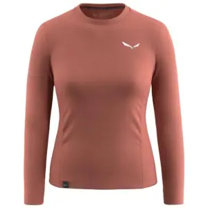 Salewa Puez Dry T-shirt Met Lange Mouwen Rood