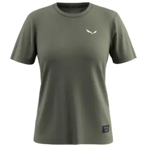 Salewa Eagle Logo Patch T-shirt Met Korte Mouwen Groen