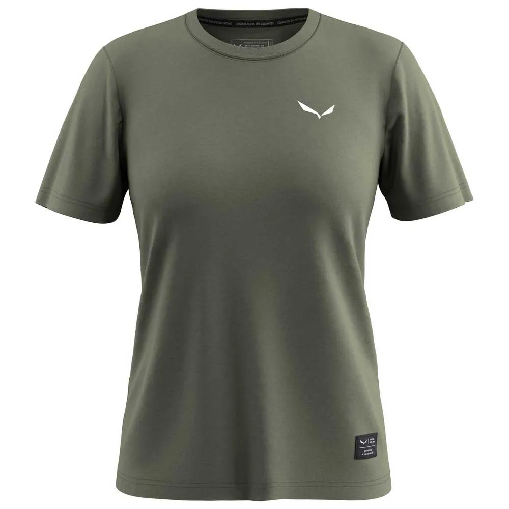 Salewa Eagle Logo Patch T-shirt Met Korte Mouwen Groen