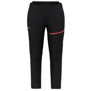 Salewa Vento Hemp Durastretch Converteerbare Broek Zwart