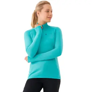 Viking Admont Sweatshirt Met Halve Rits Turquoise
