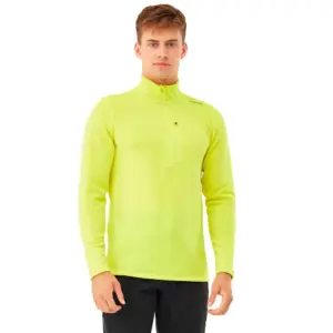 Viking Admont Sweatshirt Met Halve Rits Geel