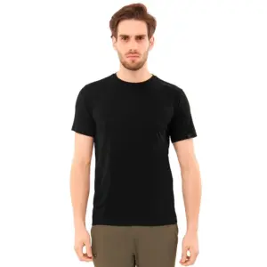 Viking Lenta Bamboo Light T-shirt Met Korte Mouwen Zwart