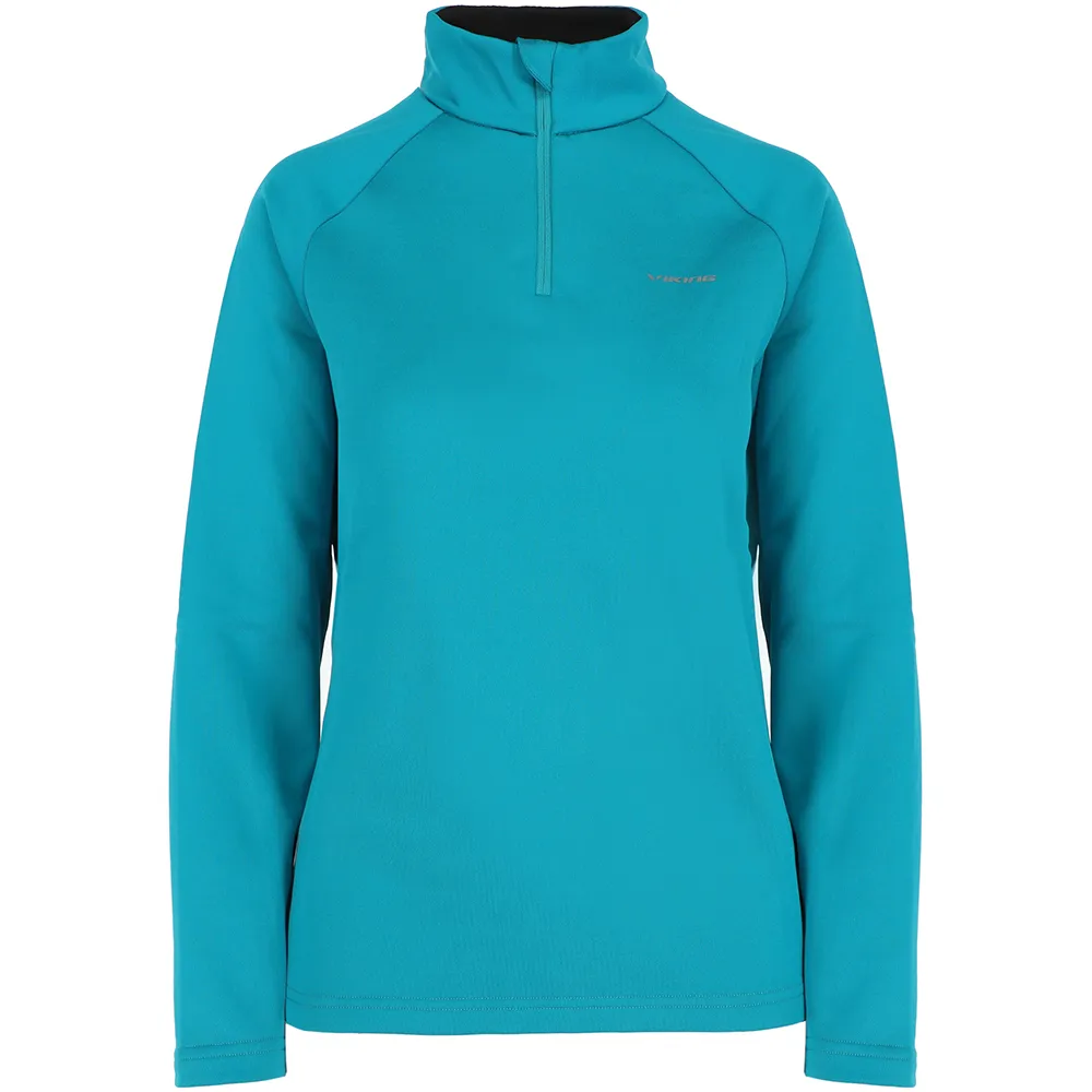 Viking Jukon Sweatshirt Met Halve Rits Turquoise
