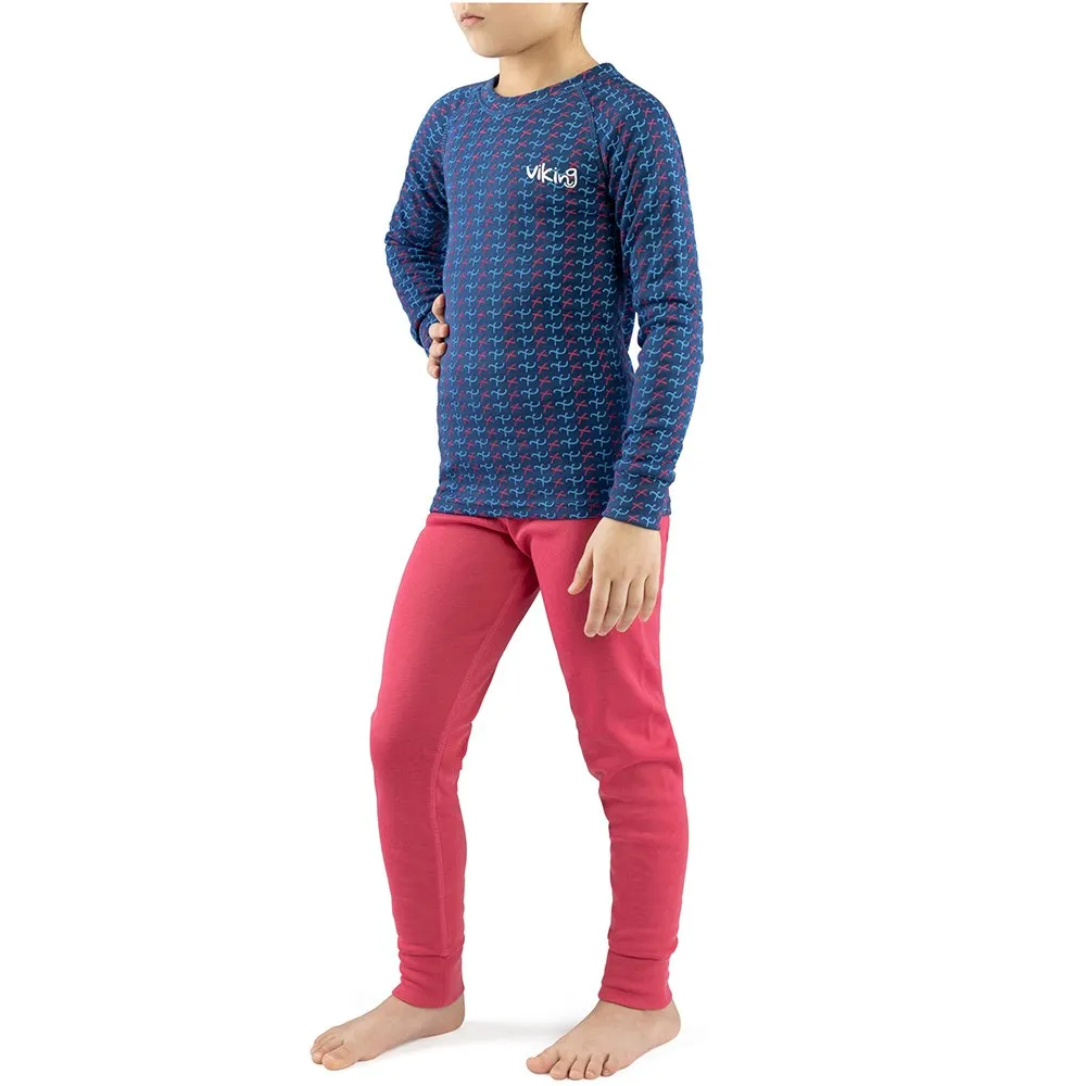 Viking Nino Lange Mouwen Basislaagset Roze