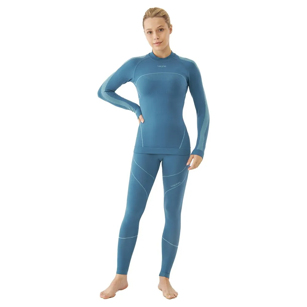 Viking Primeone Lange Mouwen Basislaagset Turquoise
