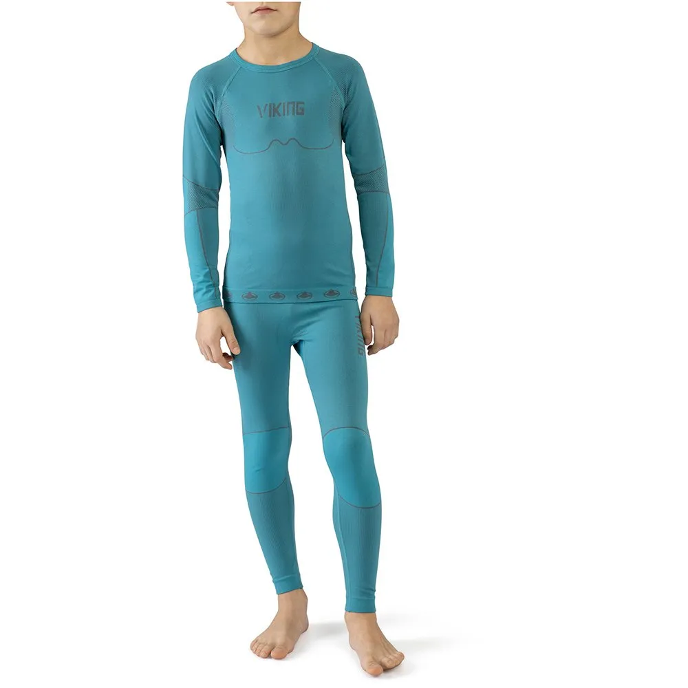 Viking Riko Lange Mouwen Basislaagset Turquoise