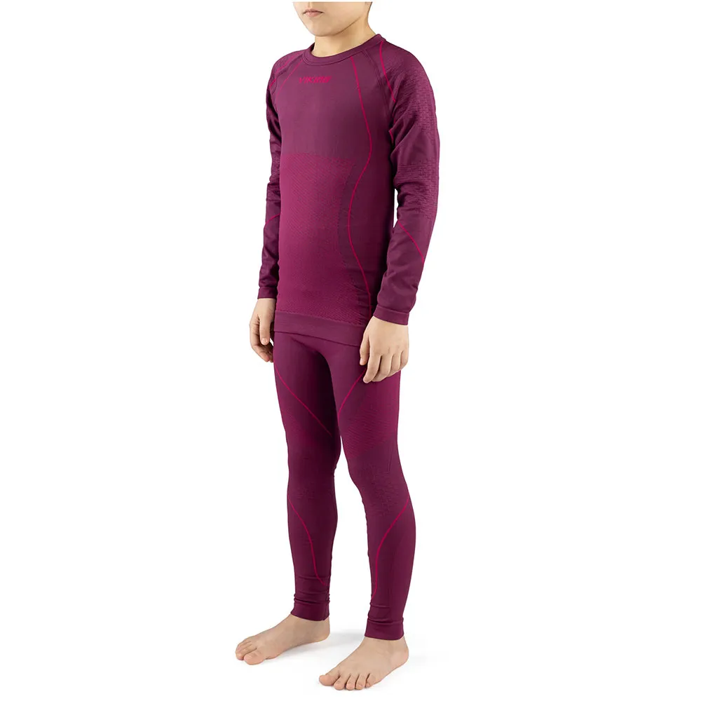 Viking Skido Lange Mouwen Basislaagset Roze
