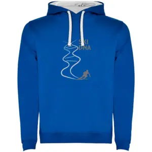 Kruskis Ski Dna Two-colour Hoodie Blauw