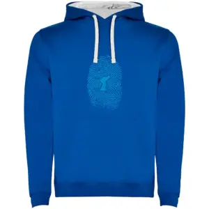 Kruskis Skier Fingerprint Two-colour Hoodie Blauw