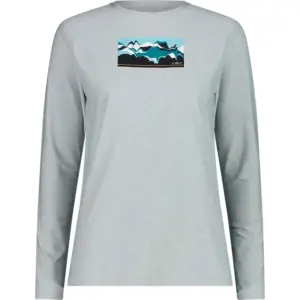 Cmp 33n2226 T-shirt Met Lange Mouwen Ice Mel / Acqua