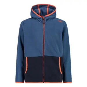 Cmp Fix Hood 32h1384 Fleece Met Volledige Rits Bluestone