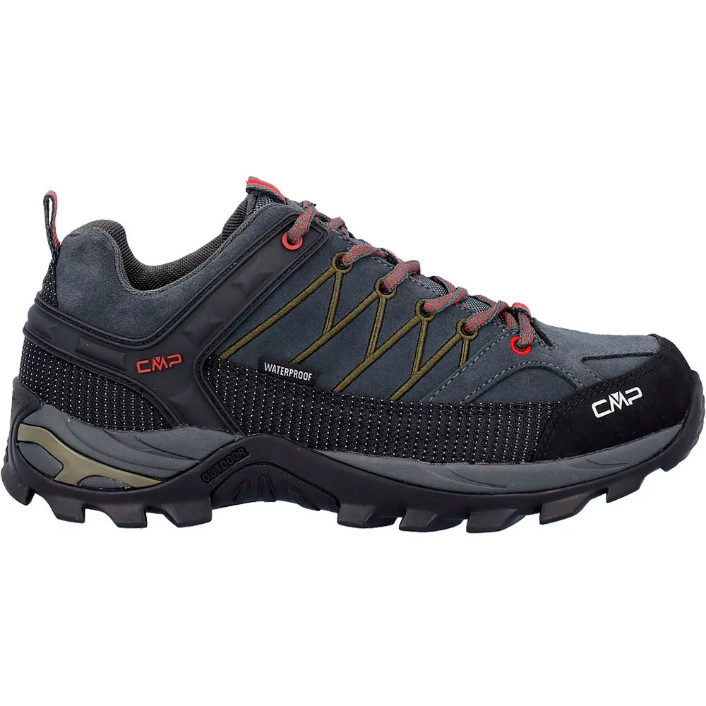 Cmp Rigel Low Wp 3q13247 Wandelschoenen Titanium / Chili