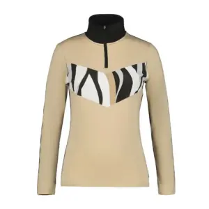 Icepeak Ellery Half Rits Lange Mouw T-shirt Beige
