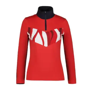 Icepeak Ellery Half Rits Lange Mouw T-shirt Koraal