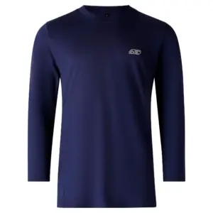 Looking For Wild Graphite T-shirt Met Lange Mouwen Blauw