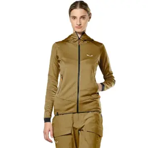 Salewa Sella Crevasse Fleece Met Kap Bruin