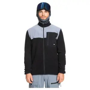 Quiksilver Aker Fleece Met Volledige Rits Zwart