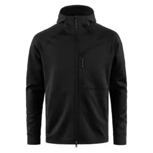 Fjällräven Abisko Grid Fleece Met Volledige Rits Zwart