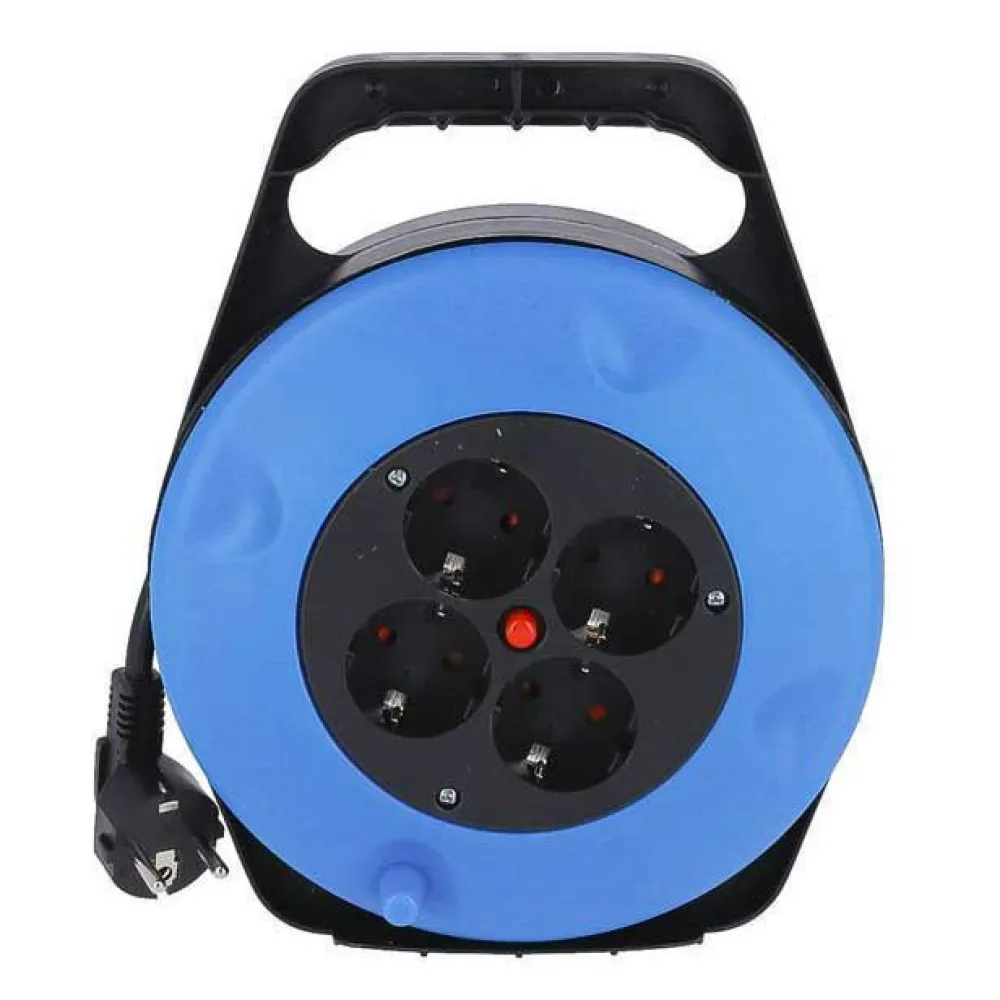 Onlex 4 Sockets 10 M Kabelhaspel Zwart