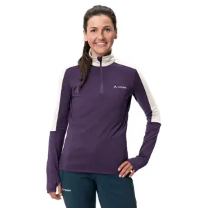Vaude Livigno 1 2 Zip Ii Fleece Met Halve Rits Eggplant