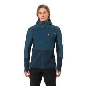 Vaude Monviso Grid Fleece Met Kap Dark Sea