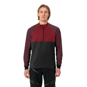 Vaude Bike Qimsa Half Rits Lange Mouw T-shirt Roze