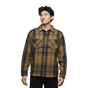 Diamond Project Heavy Flannel Overhemd Met Lange Mouwen Zwart