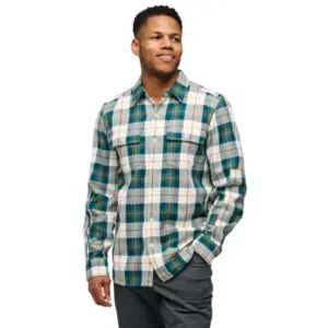 Diamond Project Twill Overhemd Met Lange Mouwen Raging Sea / Henna