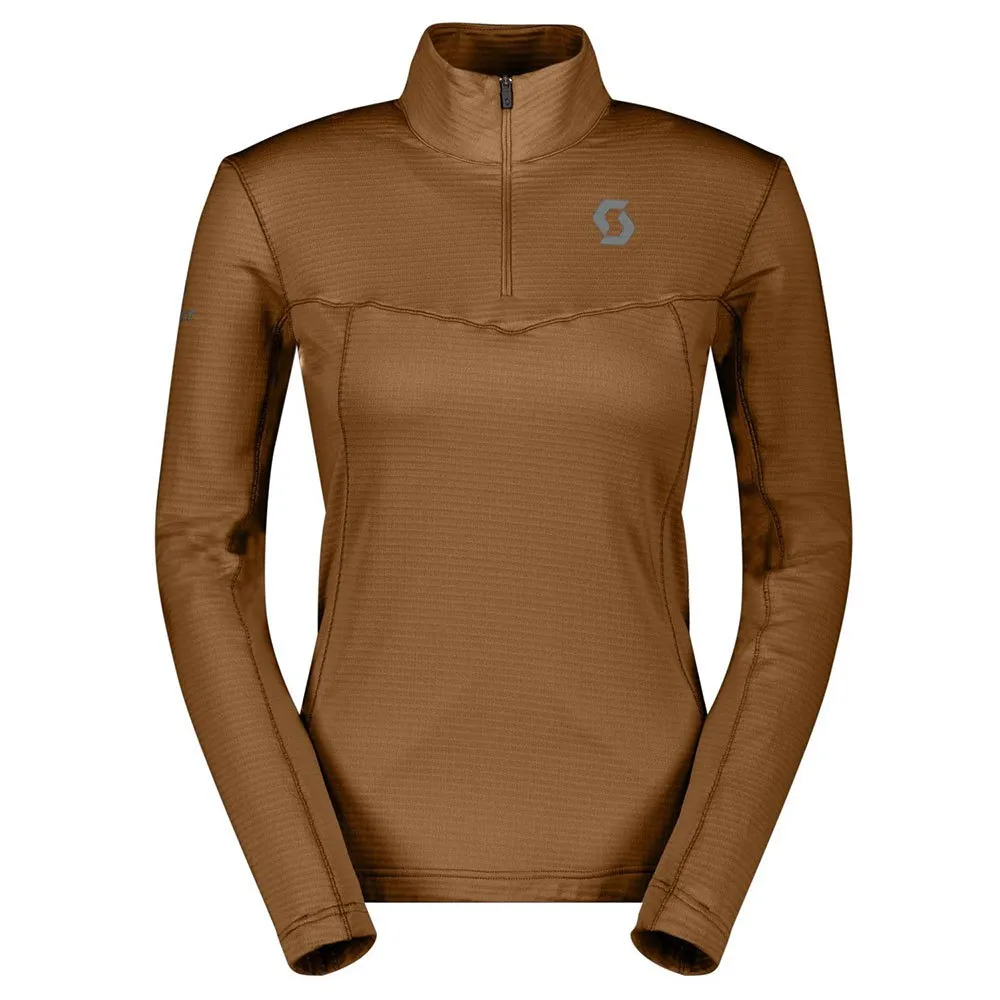 Scott Defined Light Fleece Met Halve Rits Bruin