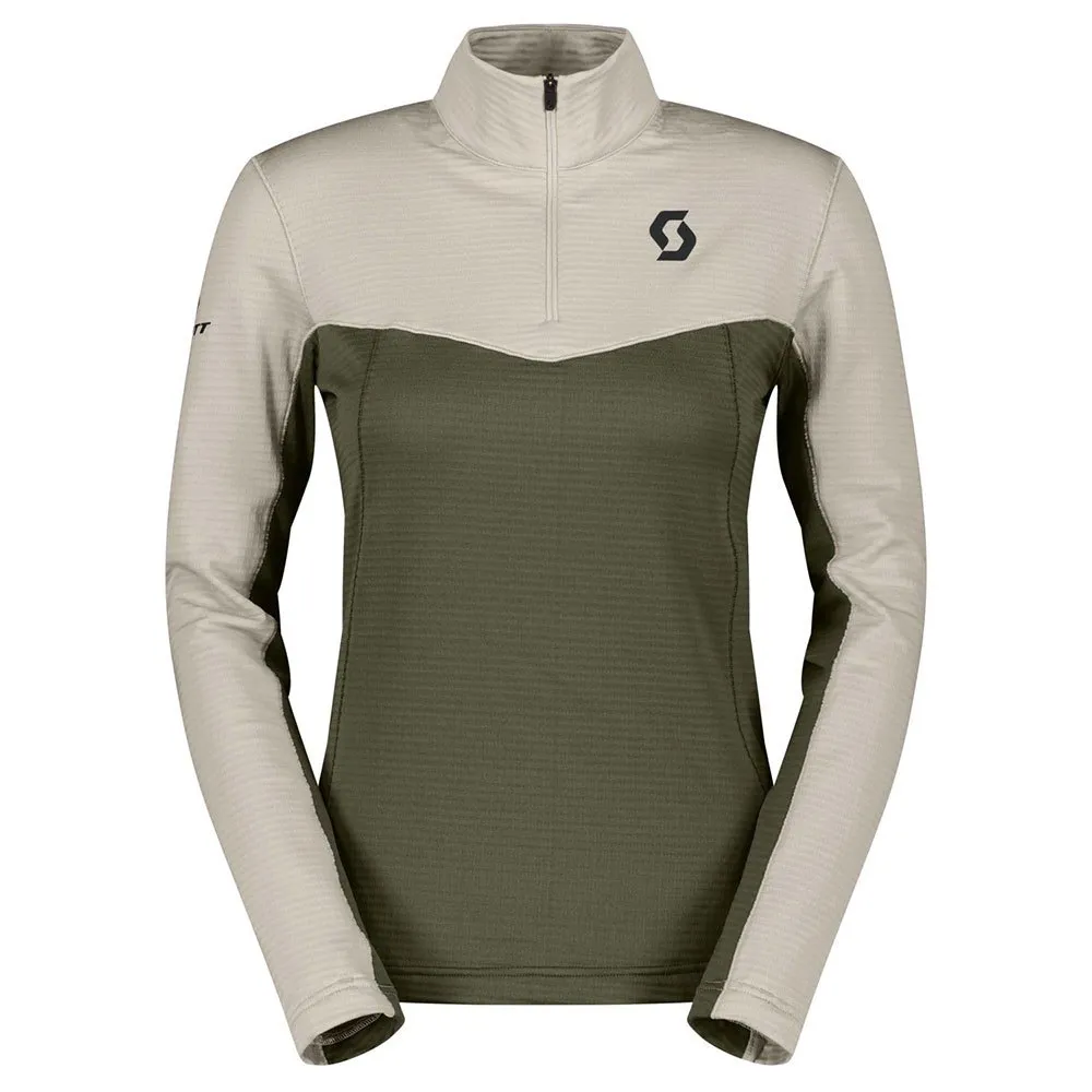 Scott Defined Light Fleece Met Halve Rits Groen