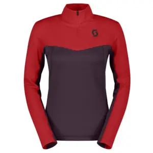 Scott Defined Light Fleece Met Halve Rits Paars