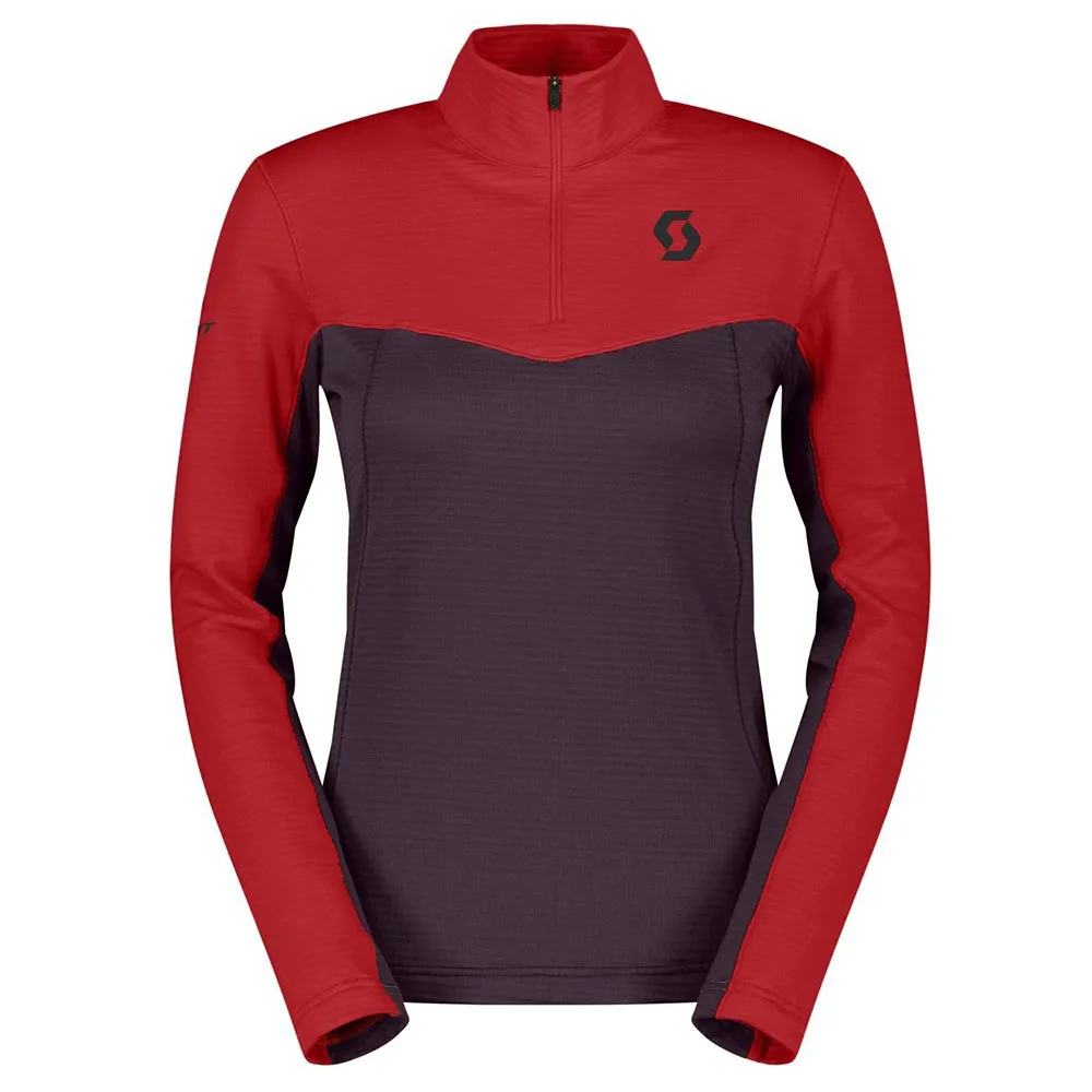 Scott Defined Light Fleece Met Halve Rits Paars
